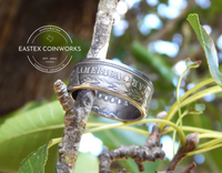 Morgan Dollar Coin Ring (Tails side out)