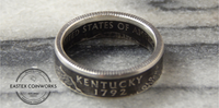 90% Silver State Coin Ring