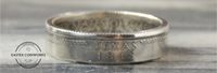 90% Silver State Coin Ring