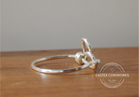 Silver Plated Heart Wire Ring