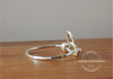 Silver Plated Heart Wire Ring